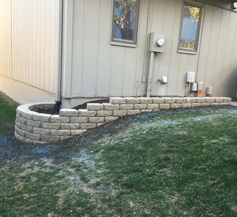 Sandstone Retaining Wall